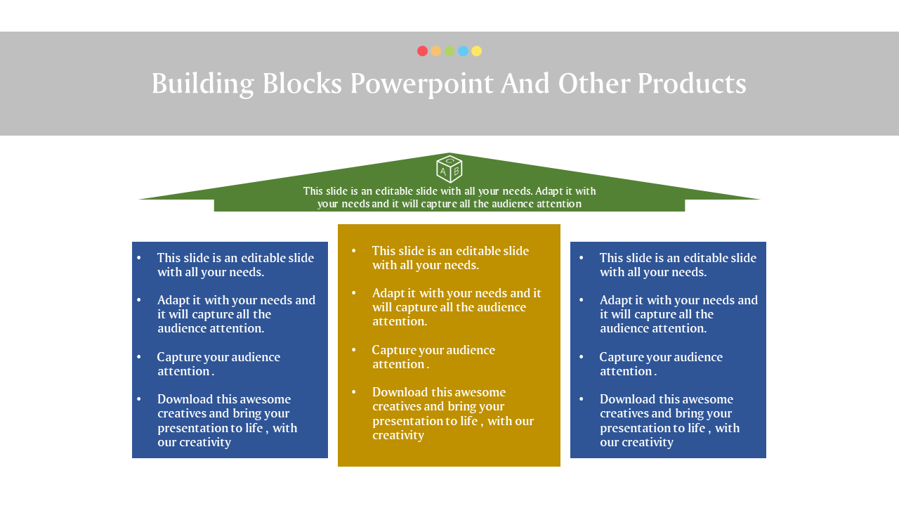 Free - Impress Your Audience With Building Blocks PowerPoint
